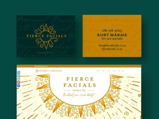 Fierce Facials Visual Identity and Web Design