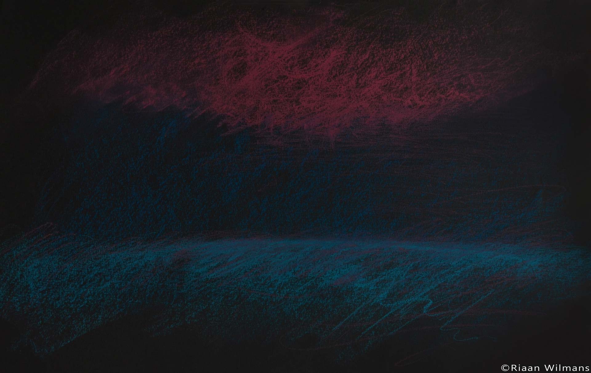 riaan-wilmans-visual-art-representational-landscape-pastel-sketch-irene-woods-at-midnight